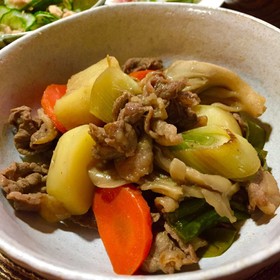 めんつゆで作る!すき焼き風肉じゃが